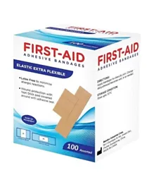 First Aid Elastic Extra Flexible Bandages - Pack of 100