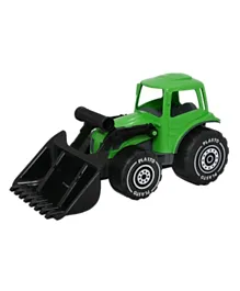 Plasto Tractor With Frontloader - Green