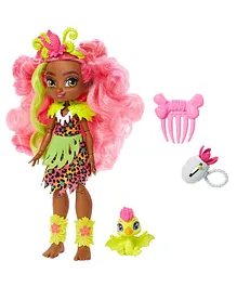 Cave Club Fernessa Doll (10-inch) Prehistoric Fashion Doll with Dinosaur Pet