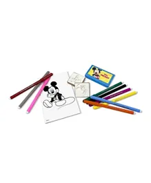 Multiprint Italia Mickey Mouse Marker Pens and Stamps Art Set - 13 Pieces