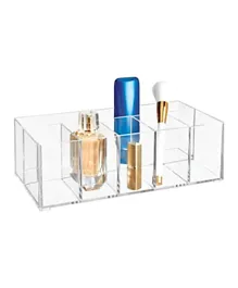 IDesign Clarity Cosmetic & Vanity Organiser 6 Compartment Clear
