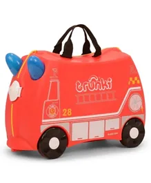 Trunki Freddie Fire Engine Ride-On Suitcase & Hand Luggage - Red