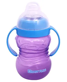Baby Plus Training Bottle with Handle Purple - 266 ml