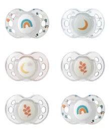 Tommee Tippee Night Time Soothers - 6 Pieces