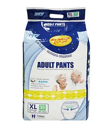 Ace Sabaah Natural Pure Cotton Adult Pants Extra Large - 30 Pieces