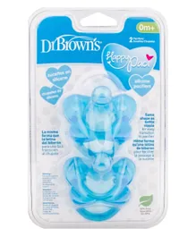 Dr Brown's Silicone Pacifier Pack of 2 - Blue