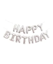 Party Propz Happy Birthday Foil Balloon - Silver