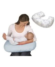Ryco Feeding Cushion with Two Covers -  White and Blue