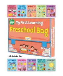 My First Learning Preschool Bag Set of 10 Books - English