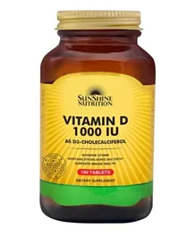 Sunshine Nutrition Vitamin D 1000 IU Tablets - 100 Pieces