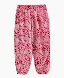 Jelliene All Over Printed Lounge Pants - Pink