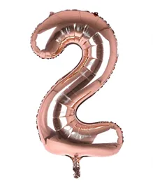 Party Propz Rose Gold Number 2 Foil Balloon