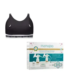Bundle for Pumping Essential - Mamajoo Electronic Double Breast Pump + Bravado Clip  Pump (Small)