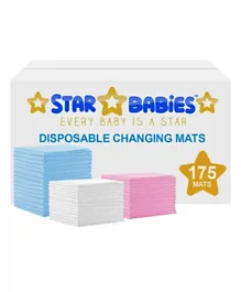 Star Babies Disposable Changing Mats - 175 Pieces