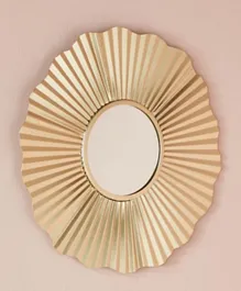HomeBox Montara Metal Wall Mirror - Golden