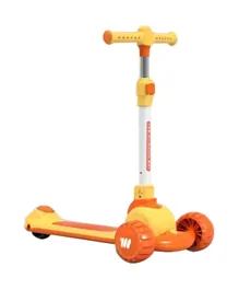 Factory Price Portable 3 Wheels Kids Pedal Scooter - Yellow & Orange