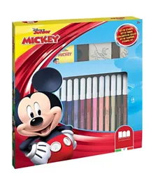 Multiprint Italia Mickey Marker Pens and Stamps Art Set - 21 Pieces