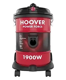 Hoover Power Force Drum Vacuum Cleaner 18L 1900W HT87-T1-ME - Red