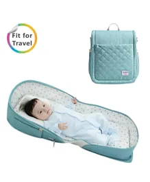 Sunveno Portable Baby Bed & Bag - Sea Green