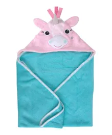ZOOCCHINI Baby Hooded Towel - Allie the Alicorn Blue
