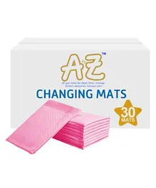 A to Z Pink Disposable Changing Mats - 30 Pieces