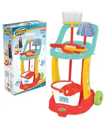 Candy & Ken Cleaning Trolley Set Multi Color- 10 Pieces