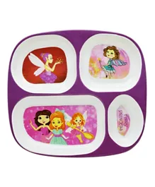 Dinewell Kids Rectangle Plate - Fairy Princess