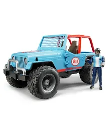 Bruder Jeep Cross country racer with driver - Blue