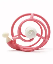 Mombella S2 Snail Rattle & Sensory Teether Toy - Pink