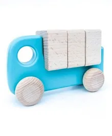 Bajo Toy Truck with Blocks - Blue