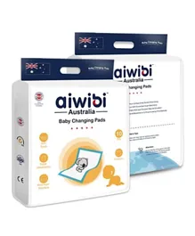 Aiwibi Baby Changing Pads Pack of 2 - 10 Pieces Each