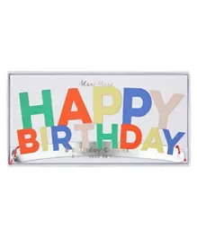 Meri Meri Happy Birthday Party Crowns Pack of 8 - Multicolour