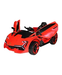 MYTS Kids Lamborghini Style Super Sports Rideon Car - Red