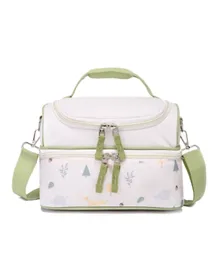 Little IA Woodland Double Decker Lunch Bag - Off White
