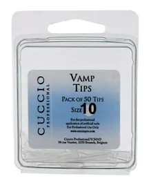 Cuccio Pro Vamp Tips Size 10 Acrylic Nails - 50 Pieces
