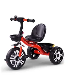 بايبي - دراجة كوستر ثلاثية العجلات سمارت بلج أند بلاي - أحمر