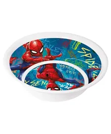 Marvel Melamine Spider man Graffiti Bowl - Multicolour