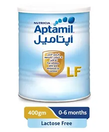 Aptamil Lactose Free Infant Milk Powder 400g, Suitable for 0-6 Months with Lactose Intolerance
