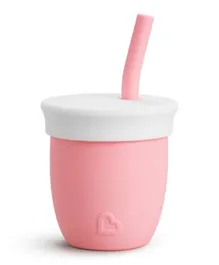Munchkin C’est Silicone Training Cup With Straw Coral - 118mL