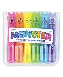 Ooly Mini Monsters Scented Neon Highlighter - Set of 6