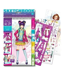 Style Me Up! Sketchbook-to-Go Kids Art Craft - Famous Cities