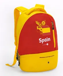 شنطة ظهر رياضية فيفا 2022 لبلد إسبانيا باللون الأحمر والأصفر - 17 بوصة