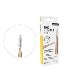THE HUMBLE CO Bamboo Interdental Brush with 6 Bristles - Yellow - Size 4