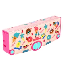Smily Pop Out Pencil Box Summer Theme - Pink