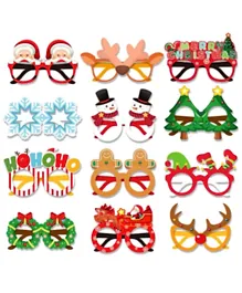 Highland Christmas Paper Glasses - 12 Pieces