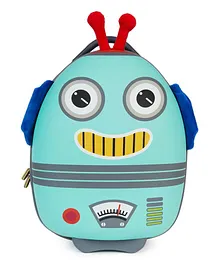Boppi Tiny Trekker Luggage Case  Robot - Blue