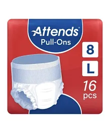 ATTENDS Pull Ons 8 Large - Pack of 16