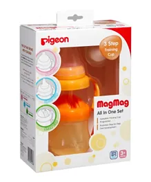 Pigeon Mag Mag Cup All In One Set - Orange