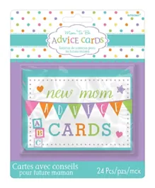 Party Centre Baby Shower New Mommy Advice Cards - Pack of 24