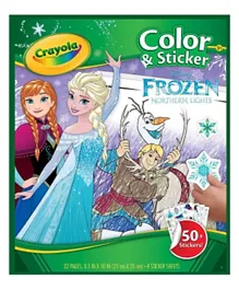 Crayola Disney Frozen Color & Sticker Book - English